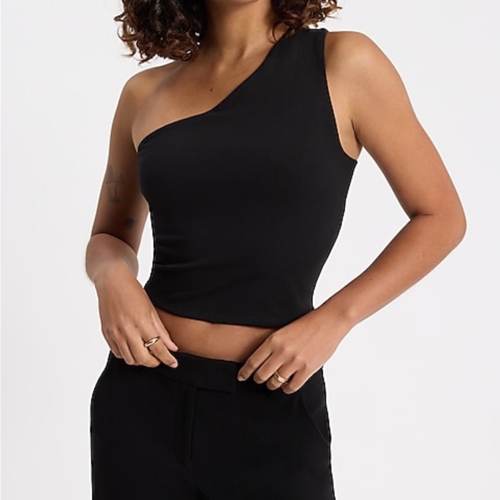 Express Black One-Shoulder Top - SOLD
